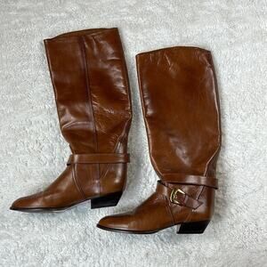 Vintage Brown Heeled Boots